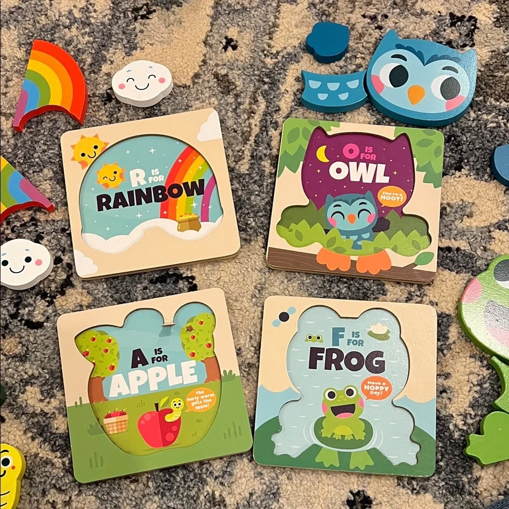 Colorful Animal and Nature Puzzle Set for Kids